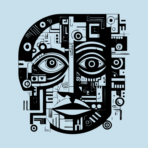 Pop Art Abstract Face by n23tees