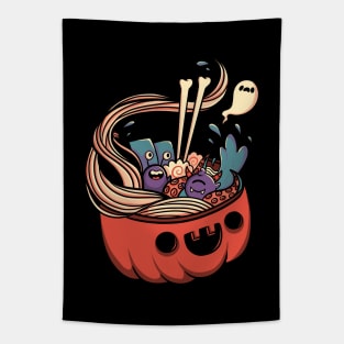 Monster Bowl Halloween Pumpkin by Tobe Fonseca Tapestry