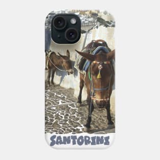 Santorini Donkeys Phone Case