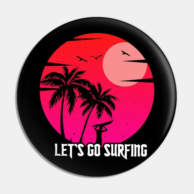 Red Surf Logo Pin by Dominic Becker