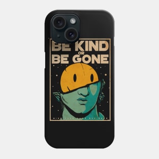 ancient greek broken statue of david synthwave colors vaporwave be kind or be gone Phone Case