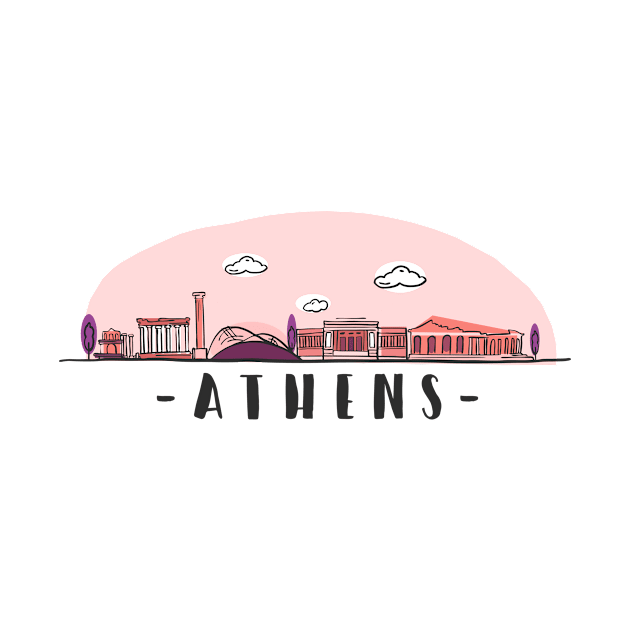 Athen Skyline by LR_Collections