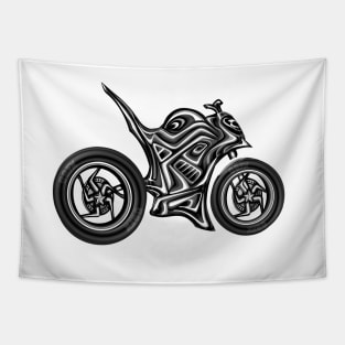 skeleton Hyper Naked Motorcycle Tapestry