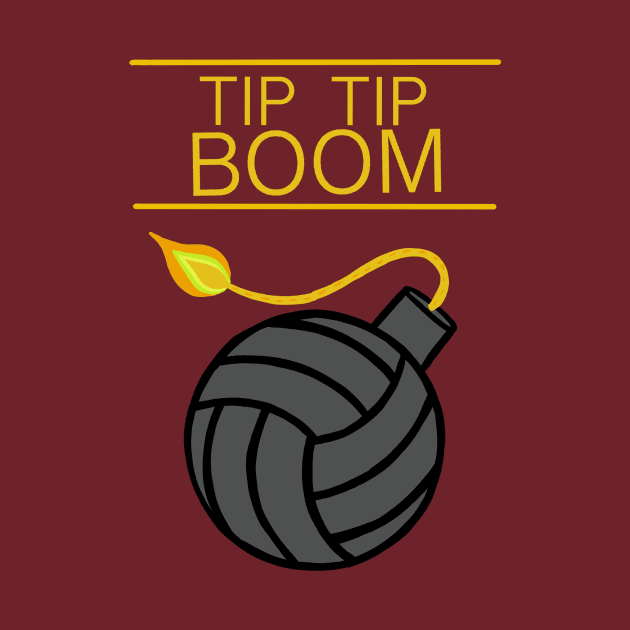 Tip Tip Boom Volleyball Shirt by SpringBird