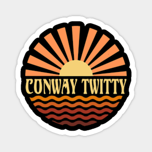 Graphic Circles Conway Name Lovely Styles Vintage 70s 80s 90s Magnet