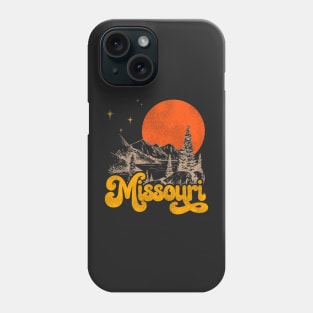 Vintage State of Missouri Mid Century Distressed Aesthetic Phone Case