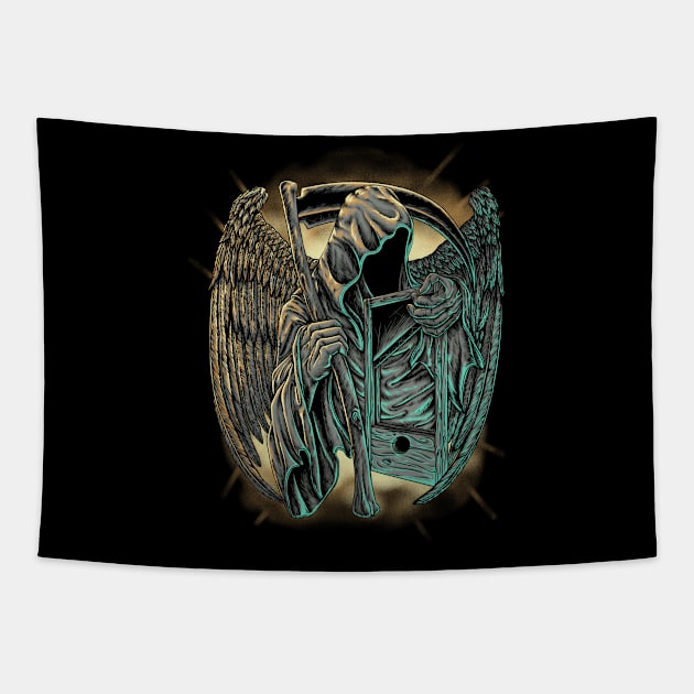 death is in my hands Tapestry by Zek1313