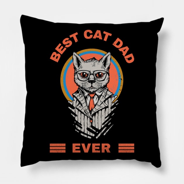 Best Cat Dad Pillow by MONMON-75