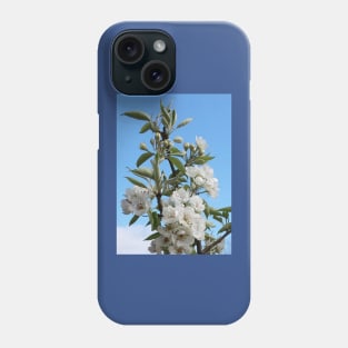 White blossom in spring. Phone Case