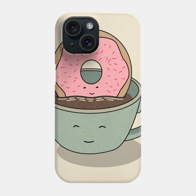 Donut- loves-coffee Phone Case by peekxel