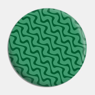 Emerald Zig Zag Pin