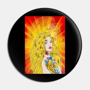 Hollywood Star Girl Pin