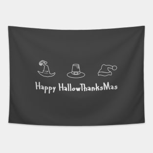 HAPPY HALLOWTHANKSMAS Tapestry