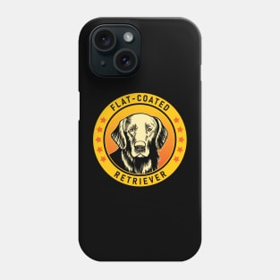 Flat-Coated Retriever Dog Portrait Phone Case