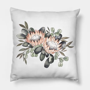 Bouquet - Protea Eucalyptus Pillow