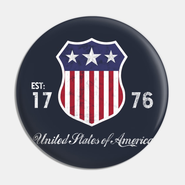 United States - Established 1776 - Colour Pin by Acka01