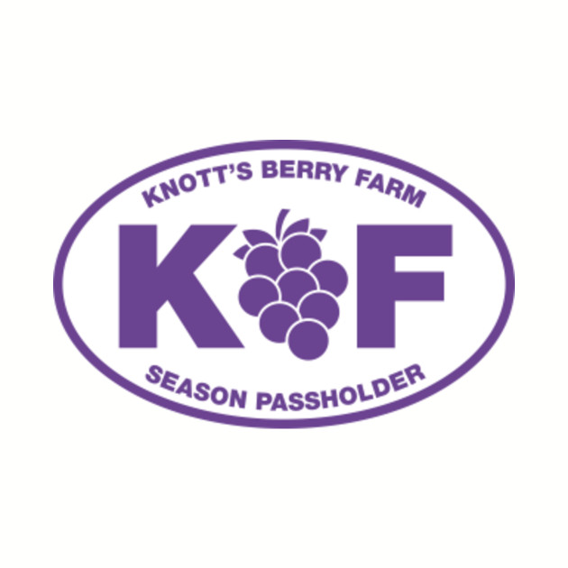 Knott's Berry Farm Season Passholder Euro Car Sticker - Knotts Berry ...