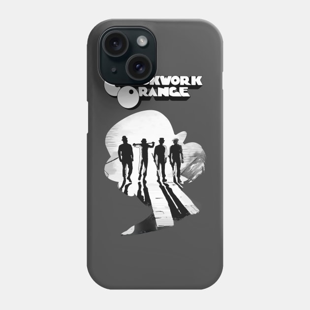 Clockwork Orange Alex Silhouette Phone Case by burrotees