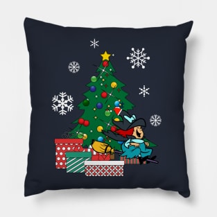 Winsome Witch Around The Christmas Tree Pillow