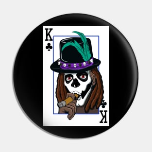 Voodoo King of Clubs Pin