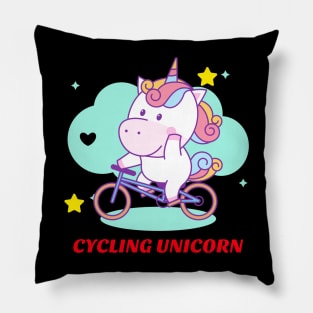 Cycling Unicorn | Cute Baby Pillow