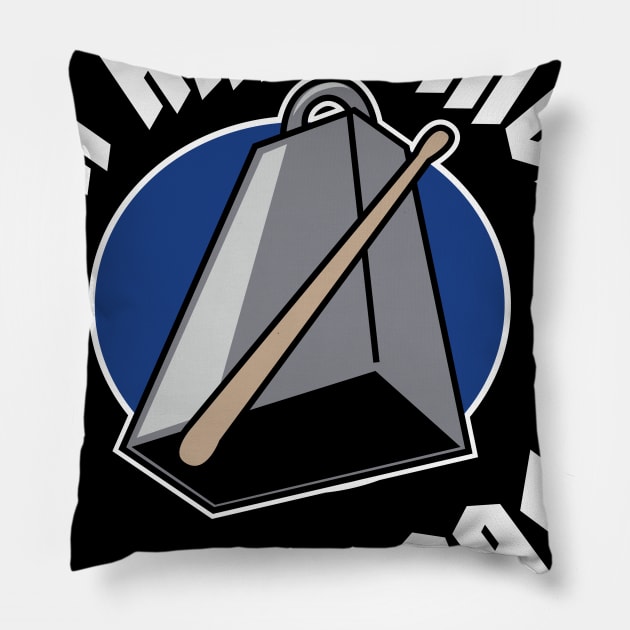 Cowbell Pillow by Spikeani