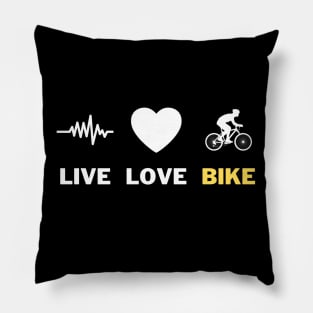 Live Love Bike Pillow