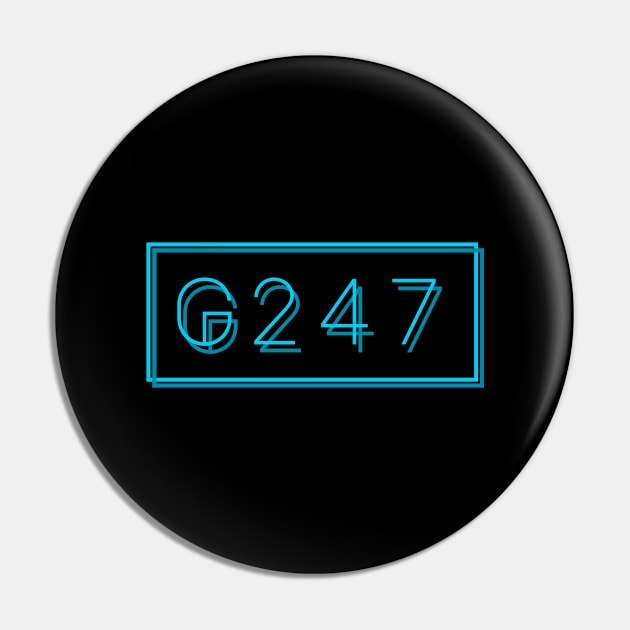 G247 logo glitched v3 Pin by kadaga