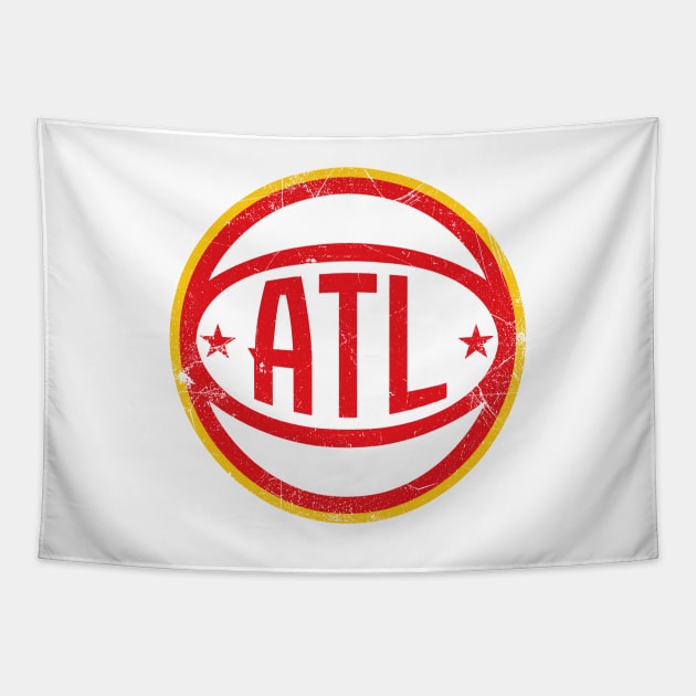 ATL Retro Ball - White Tapestry by KFig21