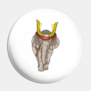 Elephant Samurai Martial arts Pin