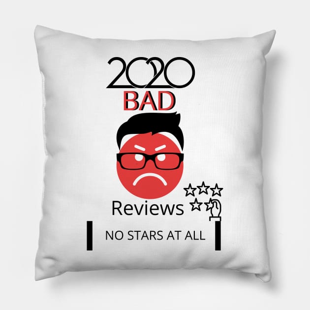 2020 BAD REVIEWS Pillow by O.M design