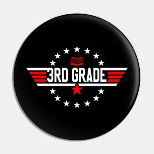 3rd Grade Back To School Teacher Student Kids Pin