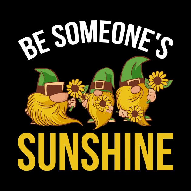 Sunflower Gnome Funny Sunflower Gift by CatRobot