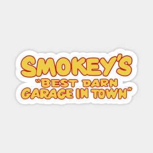 1997 - Smokey's Garage (Gold and Red on Black) Magnet