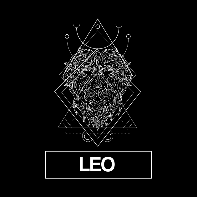 Leo Zodiac Constellation by FungibleDesign