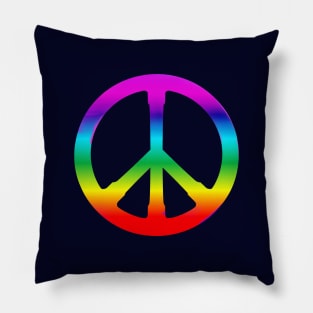 lgbt Peace Symbol Pillow