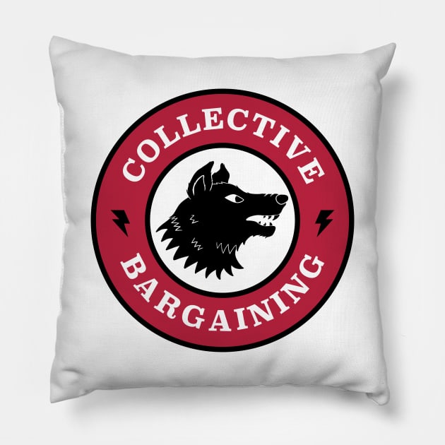 Collective Bargaining Pillow by Football from the Left