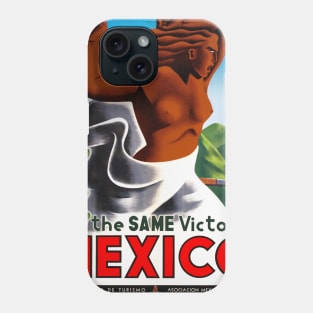 Vintage Travel Poster Mexico for the same victory Phone Case