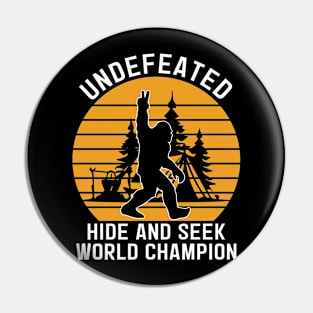 Bigfoot Hide and Seek World Champion Pin