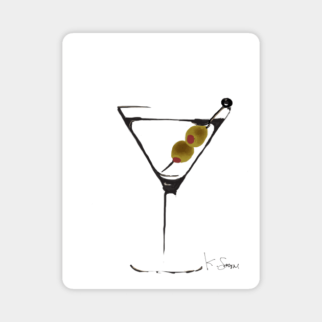 Martini Time Magnet by kschowe