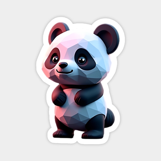 Kawaii Baby Panda 3D Magnet by animegirlnft