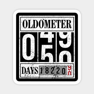 OLDOMETER 50 Years Old Made In 1970 50th Birthday Magnet