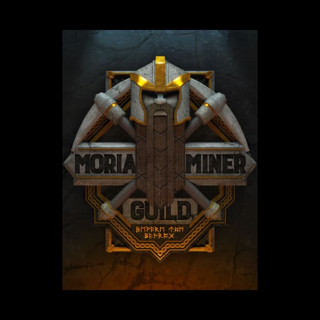 Moria Miner Guild (Poster) by CoryFreemanDesign