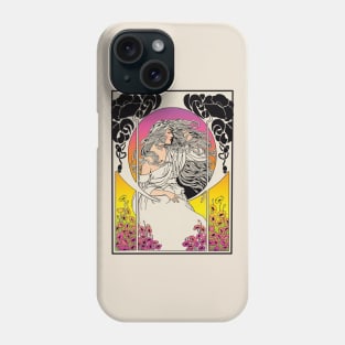 Art Deco Lady (cream) Phone Case