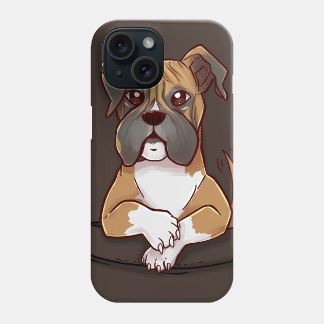 Pocket Cute Boxer Dog Phone Case by TechraPockets