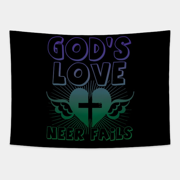 God's love never fails Tapestry by ChristianCrecenzio