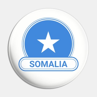 Somalia Country Badge - Somalia Flag Pin