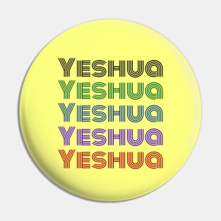 Yeshua | Christian Typography Pin