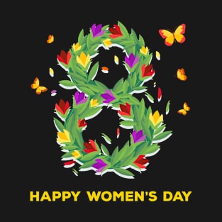 Happy Women's Day Cute 8TH March T-Shirt