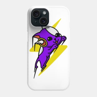 Lightning Bolt Flying Dog Purple Phone Case